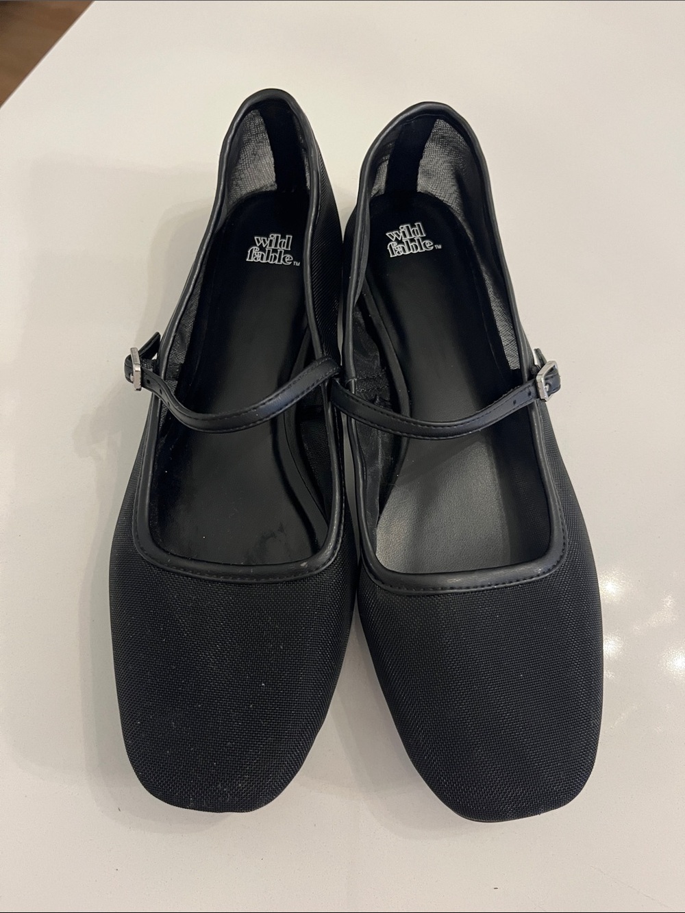 wild fable Black Mary Jane Square-Toe Flats